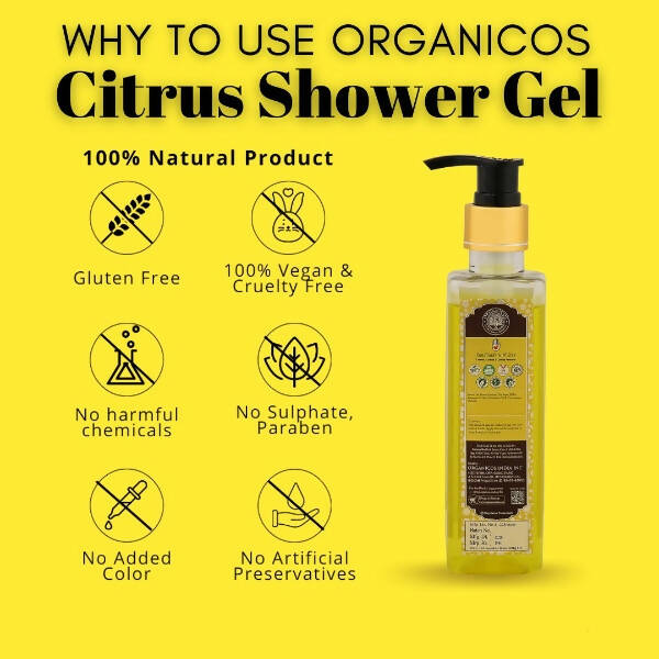 Organicos Citrus Shower Gel | Grocsy