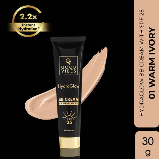 Good Vibes HydraGlow BB Cream SPF 25 with Orange Extract - Warm Ivory | Grocsy