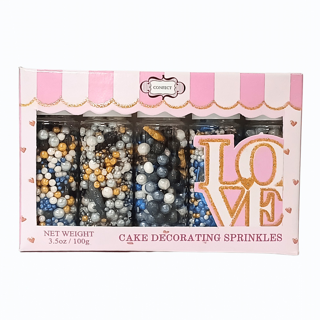 Confect Black, Blue & White | (01) Father's Day Sprinkles | Grocsy