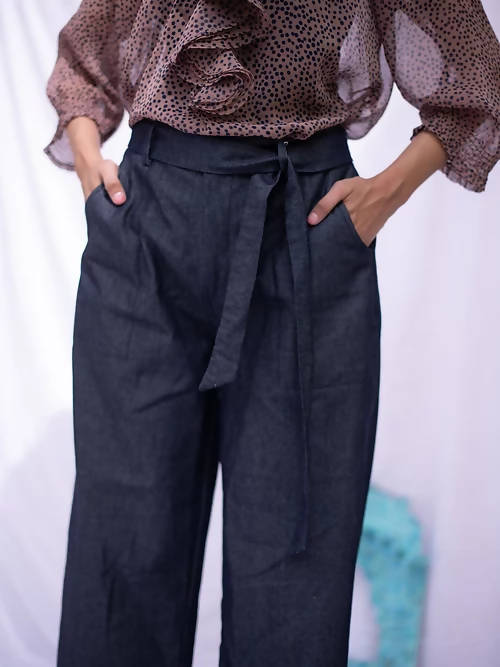 Diva Globe Denim Women Trouser | Grocsy
