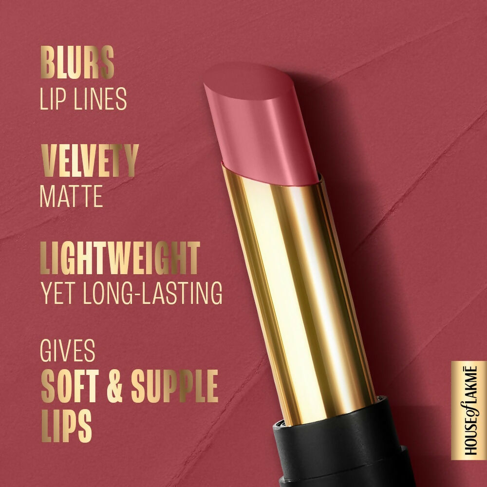 Lakme Absolute Beyond Matte Lipstick - 202 Pink Plum | Grocsy
