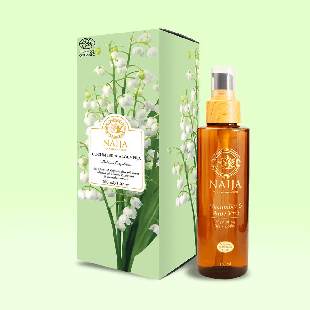 Naija Cucumber and Aloe Vera Hydrating Body Lotion | Grocsy