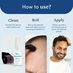 Man Matters Derma Roller with 540 Titanium Alloy Micro Needles 0.5 mm | Grocsy