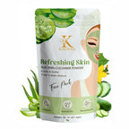 Kimayra Aloe Vera + Cucumber Face Pack Powder For Refreshing Glow Skin, Helps In Anti ?Ageing | Grocsy