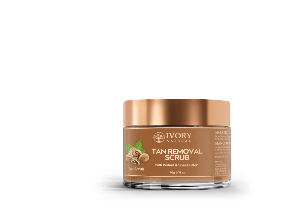 Ivory Natural Tan Scrub , Reduce Tan, Restores Radiant Skin Glow | Grocsy