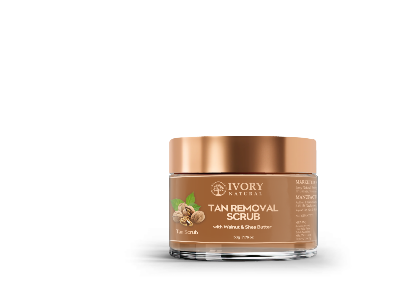 Ivory Natural Tan Scrub , Reduce Tan, Restores Radiant Skin Glow | Grocsy