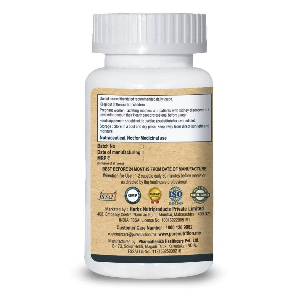 Pure Nutrition Alpha Lipoic Acid Capsules | Grocsy