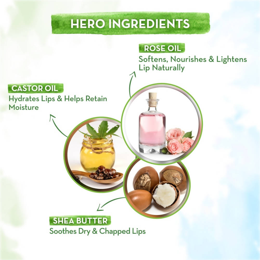Mamaearth Rose Tinted 100% Natural Lip Balm | Grocsy