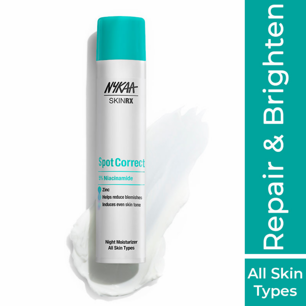 Nykaa SKINRX Spot Correct 5% Niacinamide Night Moisturizer | Grocsy