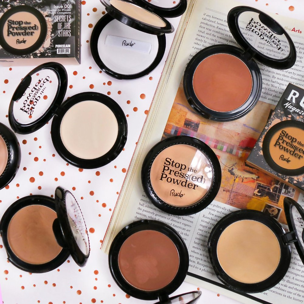 Rude Cosmetics Stop The Pressed Powder - Golden Tan 10 | Grocsy