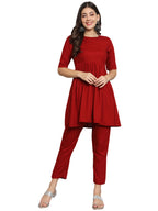Fab Fashion Cherry Red Co-Ord set | Grocsy
