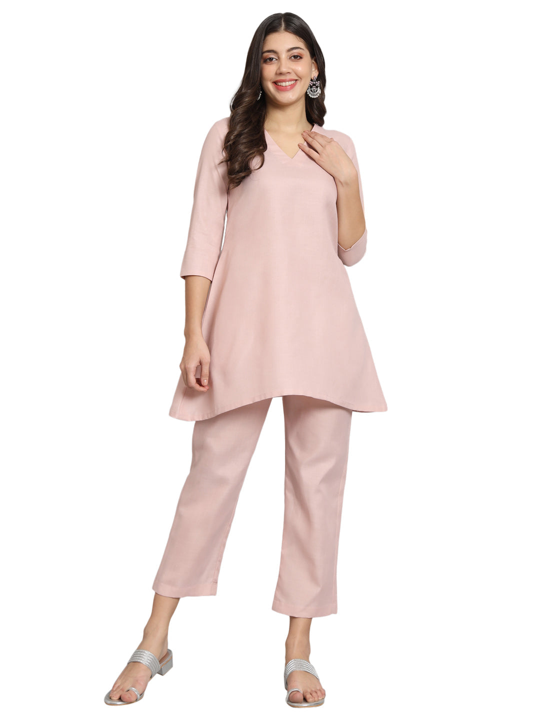 Fab Fashion Rosy Pink Co-Ord Set | Grocsy