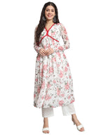 Fab Fashion White Floral Alia Cut Set | Grocsy