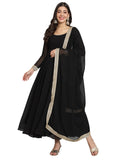 Fab Fashion Black Gota Anarkali Set | Grocsy