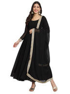 Fab Fashion Black Gota Anarkali Set | Grocsy