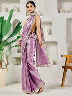 Fab Fashion Light Pink Ready to Wear Saree | Grocsy