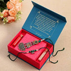 Turquoise Motif Lumba Rakhi Set | Grocsy