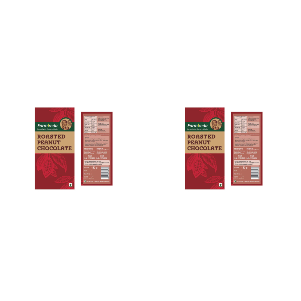 Farmveda Chocolates-Roasted Peanut Chocolate | Grocsy