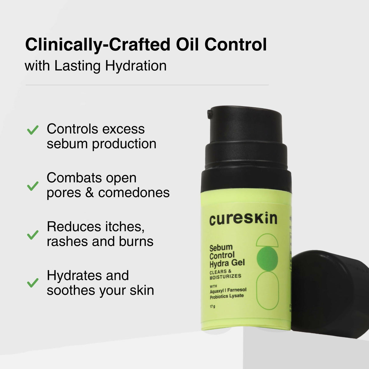 Cureskin Sebum Control Hydra Gel | Grocsy