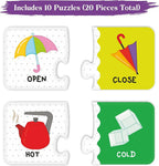 Webby Opposites 2 Pieces Learning Pack Jigsaw Puzzle | Grocsy