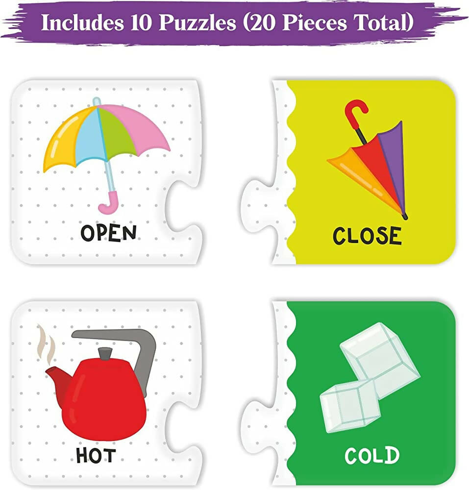 Webby Opposites 2 Pieces Learning Pack Jigsaw Puzzle | Grocsy