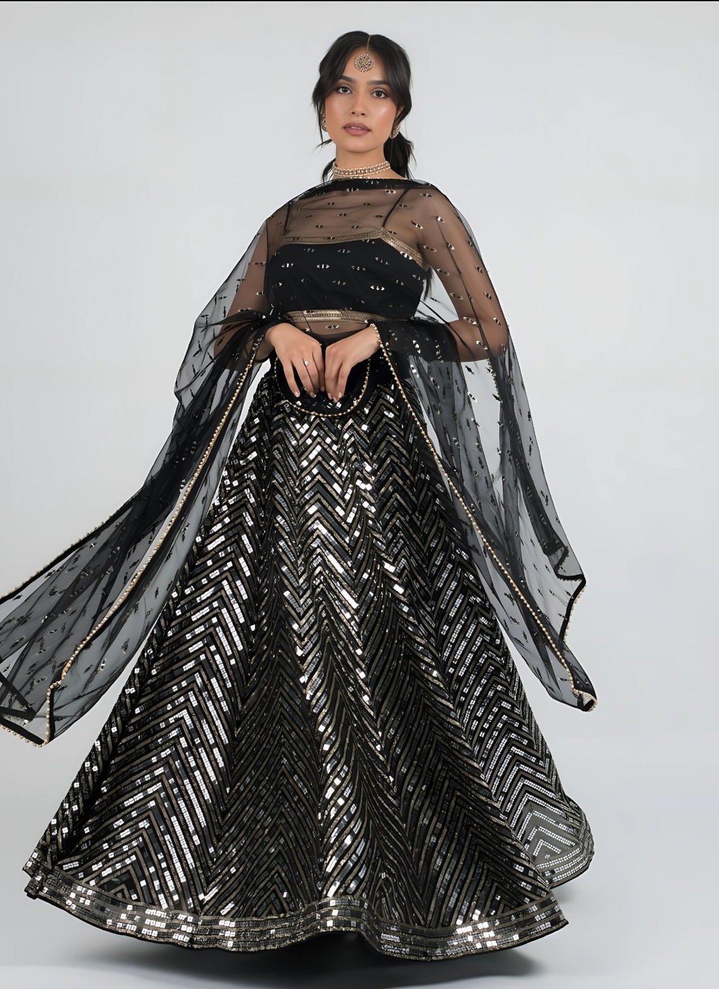 Lehenga Mart Designer Wedding Lehenga Choli For Women - Black | Grocsy