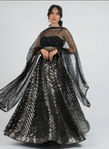 Lehenga Mart Designer Wedding Lehenga Choli For Women - Black | Grocsy