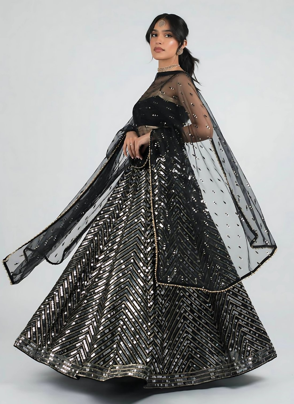 Lehenga Mart Designer Wedding Lehenga Choli For Women - Black | Grocsy