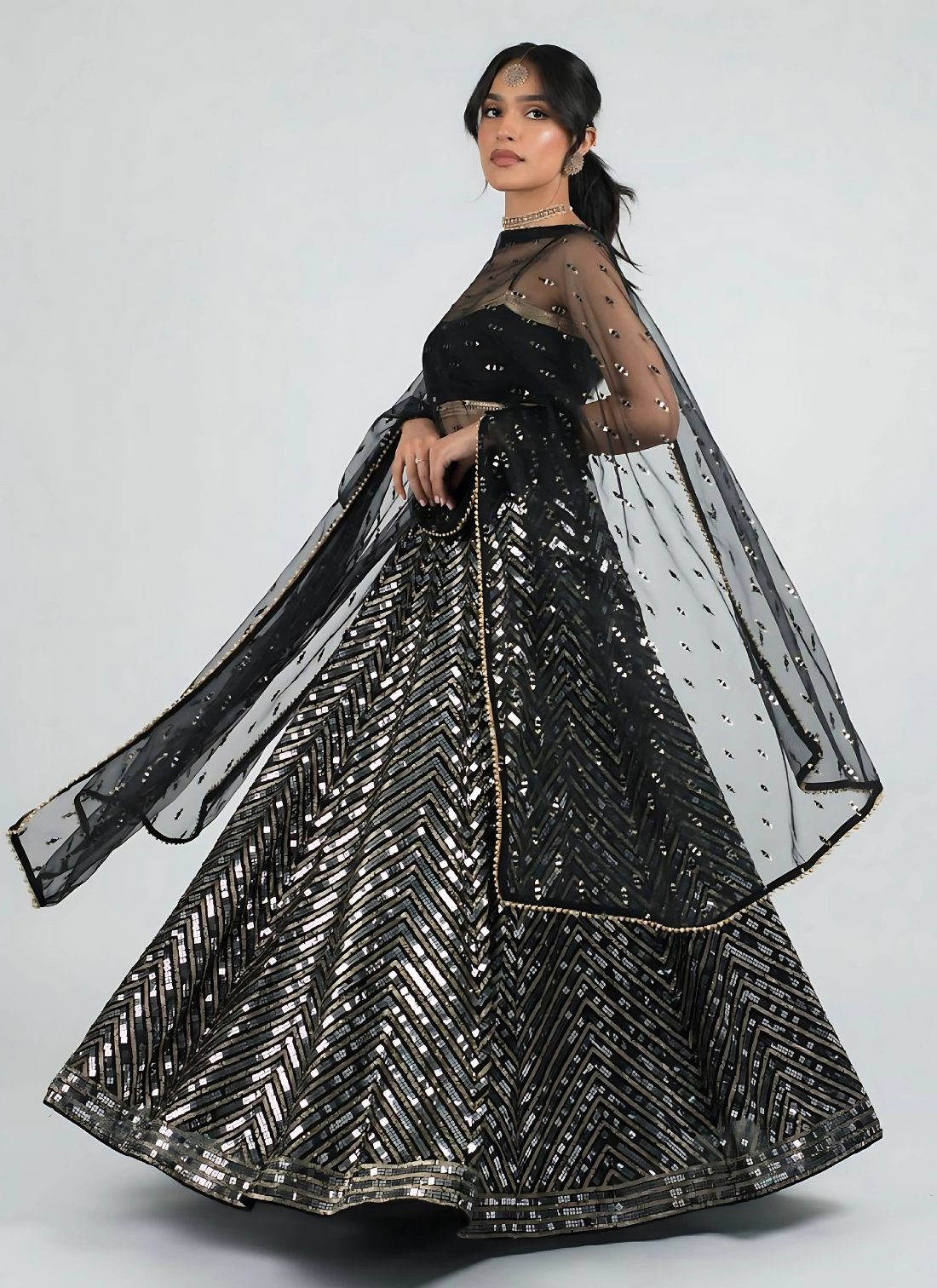 Lehenga Mart Designer Wedding Lehenga Choli For Women - Black | Grocsy