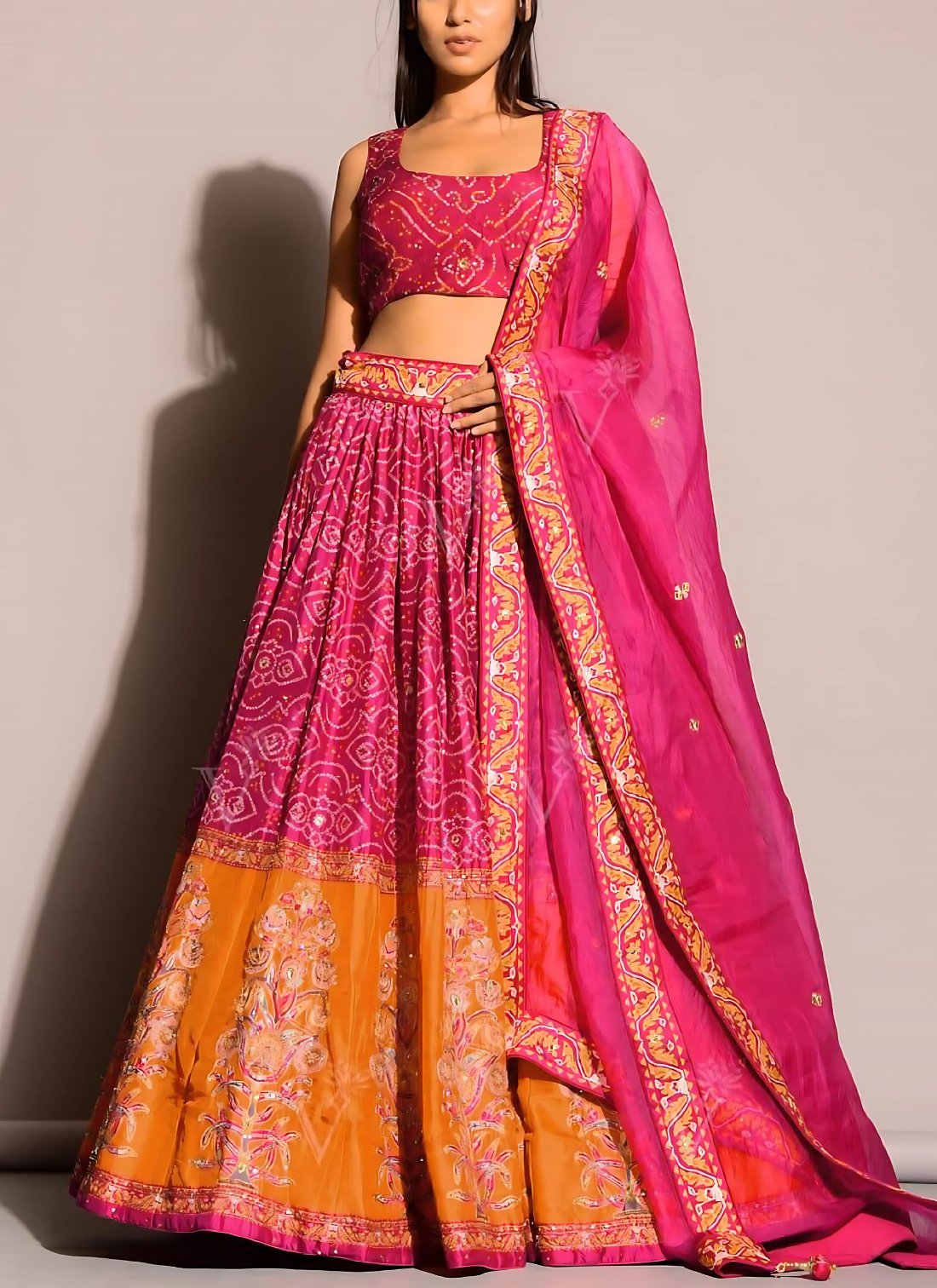 Lehenga Mart Designer Wedding Lehenga Choli For Women - Pink | Grocsy