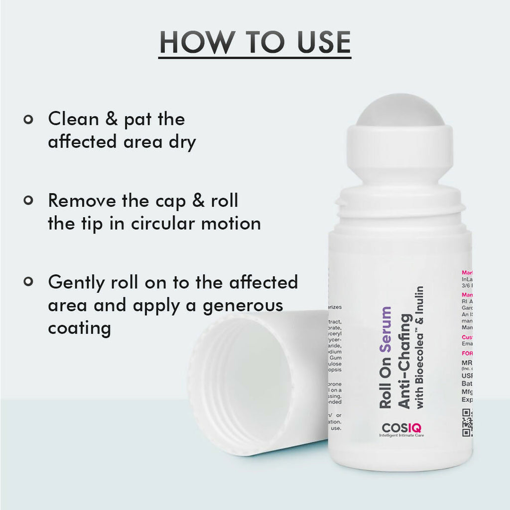Cos-IQ Anti Chafing Roll-On Serum With Bioecolea & Inulin | Grocsy