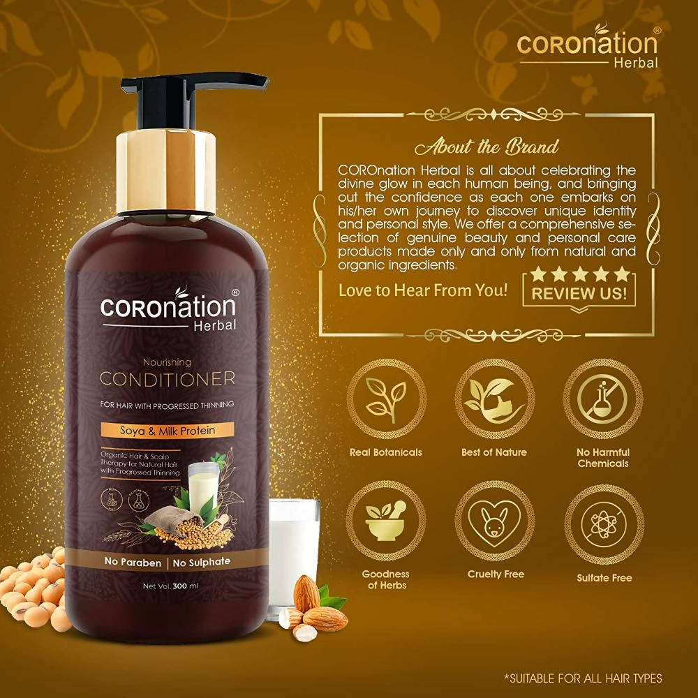 Coronation Herbal Soya & Milk Protein Hair Conditioner | Grocsy