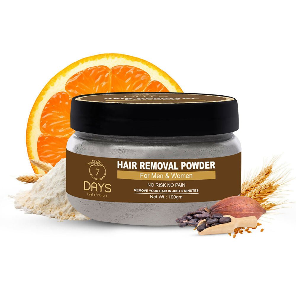 7 Days Pure Hair Removal Powder Three in one Use For Powder D-Tan Skin, Removing Hair Cream | Grocsy