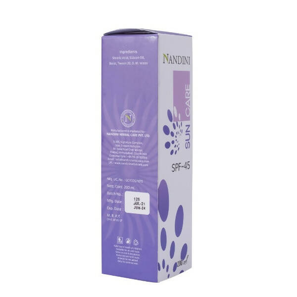 Nandini Herbal Sun Care Lotion SPF 45 | Grocsy