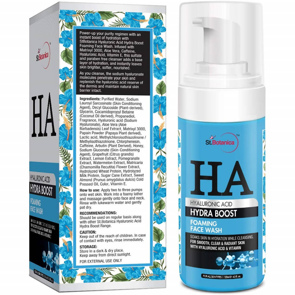 St.Botanica Hyaluronic Acid Hydra Boost Foaming Face Wash | Grocsy