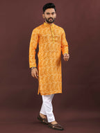 Anaita Dark Yellow Digital Print Kurta | Grocsy