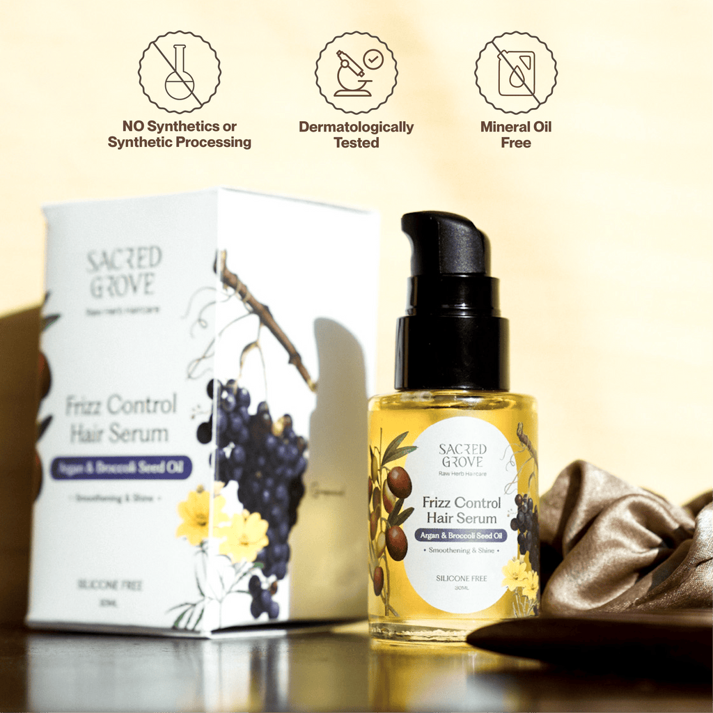 Sacred Grove Argan & Broccoli Seed Frizz Control Serum | Grocsy