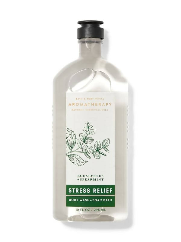 Bath & Body Works Eucalyptus Spearmint Stress Relief Body Wash + Foam Bath | Grocsy