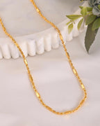 VOJ Women Gold-Polished Pipe Chain | Grocsy