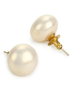 Cream Studs (16mm)- Ruby Raang | Grocsy