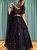 Lehenga Mart Designer Wedding Lehenga Choli For Women - Black | Grocsy
