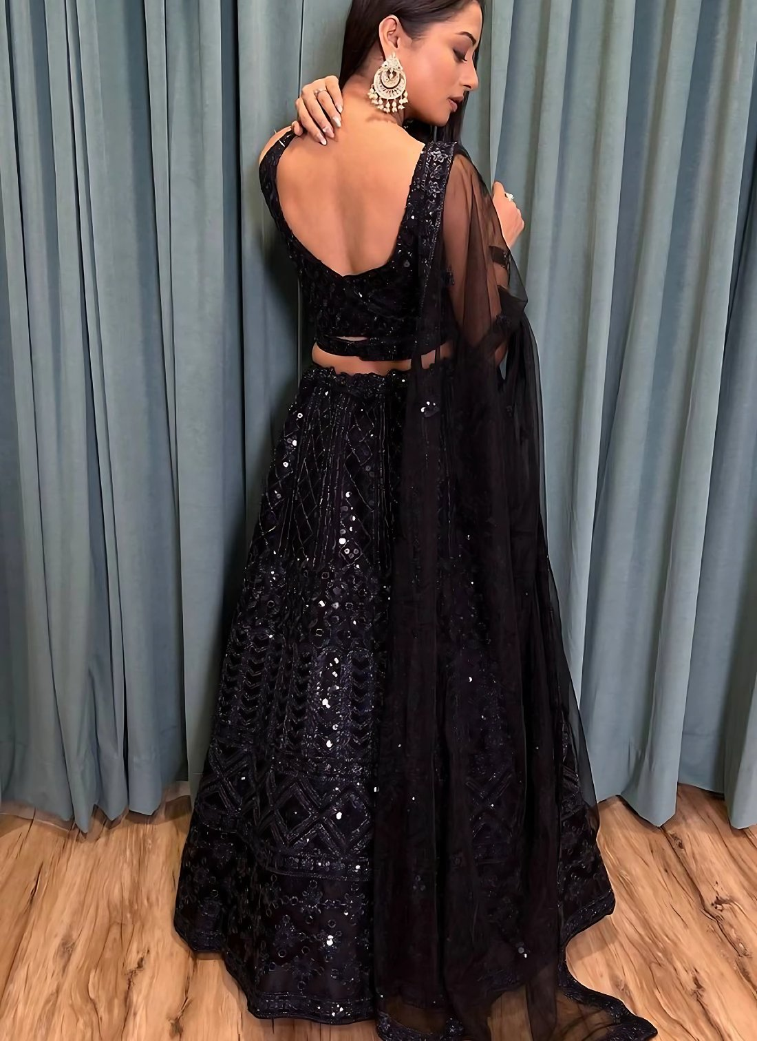 Lehenga Mart Designer Wedding Lehenga Choli For Women - Black | Grocsy