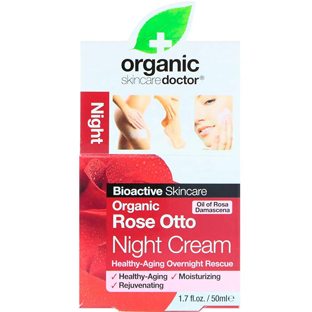 Dr.Organic Rose Otto Night Cream | Grocsy