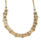 Peryl Women Kundan Necklace With Earrings(2 Pc Set) - Swadesiicart