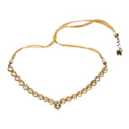 Peryl Women's Handcrafted Kundan Studded Necklace With Earring - Swadesiicart