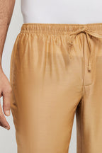 Ethnic India Beige solid Pant for Men | Grocsy