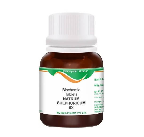 Bio India Homeopathy Natrum Sulphuricum Biochemic Tablets | Grocsy