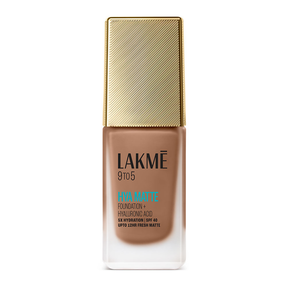 Lakme 9to5 Hya Matte Foundation + Hyaluronic Acid - Cool Cocoa | Grocsy