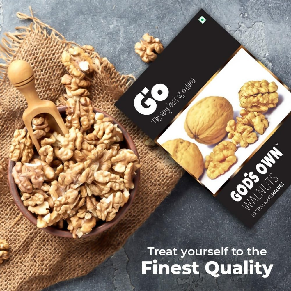 Go Organic Kashmiri Extra Light Halves Walnuts Kernels | Grocsy