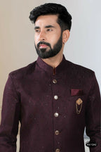 Joban Fashion Men's Wine TR Kurta with Pyjama | Grocsy